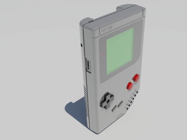 game boy游戏机Rhino犀牛模型下载